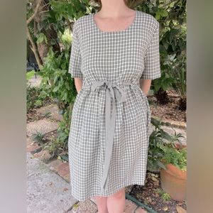 Gingham Tie Dress